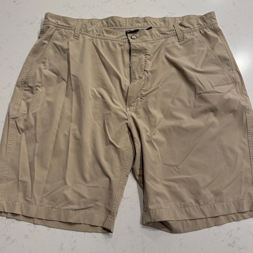 FootJoy Men's Tan Flat Front Shorts